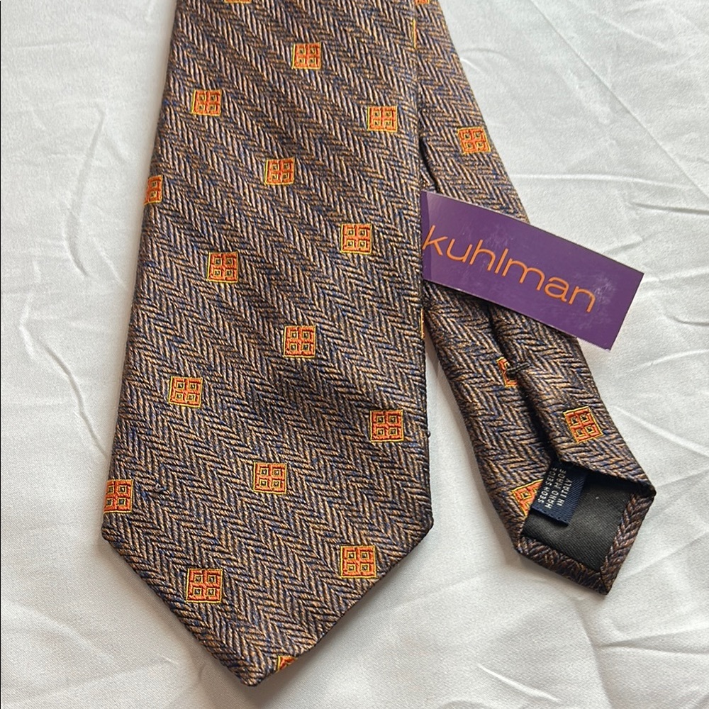 NWT Kuhlman Orange Men's Tie